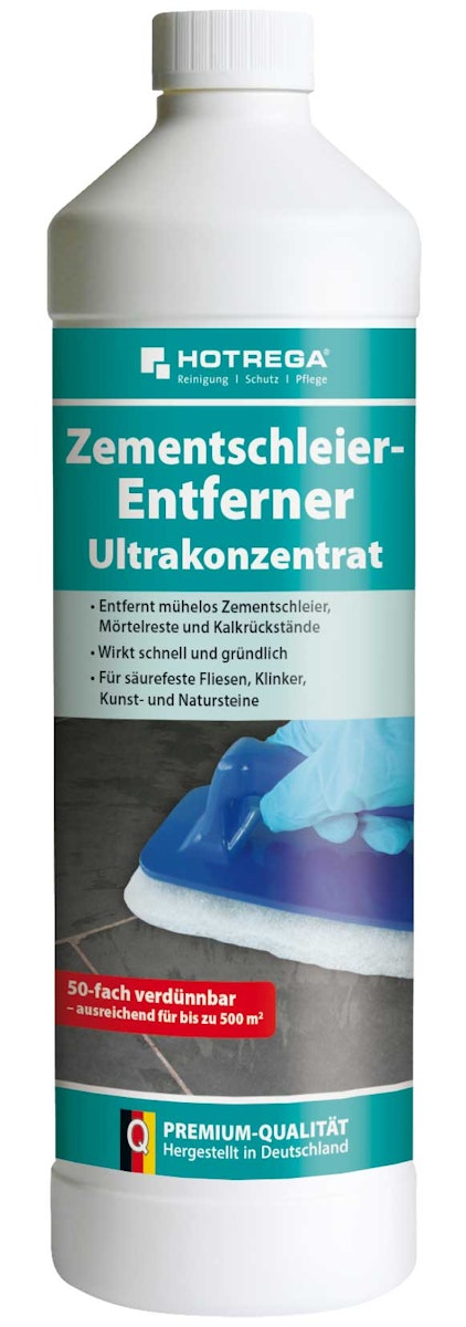 Hotrega Zementschleier-Entferner Ultrakonzentrat 1 Liter Flasche (Konzentrat) von Hotrega