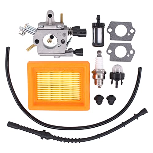 HouYeen Vergaser mit Luftfilter, Kraftstoffschlauch für Stihl FR450 FS400 FS450 FS480 SP400 SP450 Zama C1Q-S34H Modelle 41281200651 von HouYeen