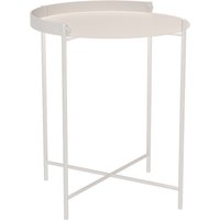 Beistelltisch EDGE Tray muted white Ø 46 cm von Houe