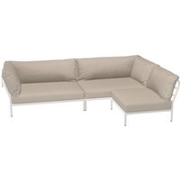 Sofa LEVEL 2 mit Récamiere ash / muted white von Houe