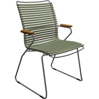 Stuhl CLICK Dining Tall Back olive green von Houe
