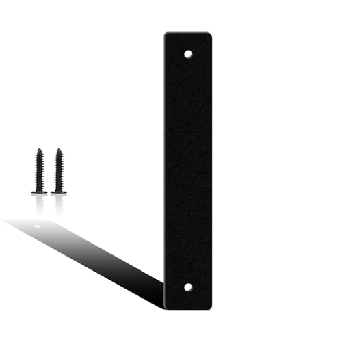 10,2 cm schwarze moderne Metall-Hausnummern, Außenadress-Briefkastennummern, schwarze Adress-Hausnummern, Metallnummern und Buchstaben, Hausadressnummern, für Häuser, Höfe, Straßen (Buchstabe I) von Hounahha