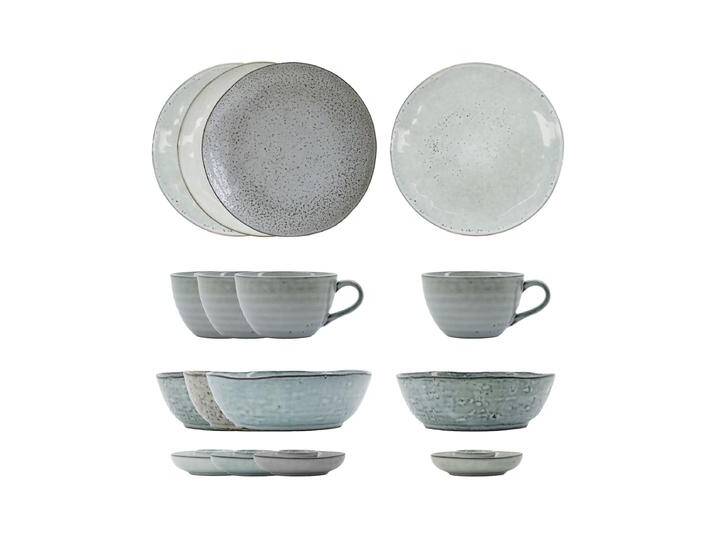 B-Ware House Doctor Brunch Set Geschirrset Steingut Grau 16tlg Set Siehe Text/Foto B-Ware von House-Doctor