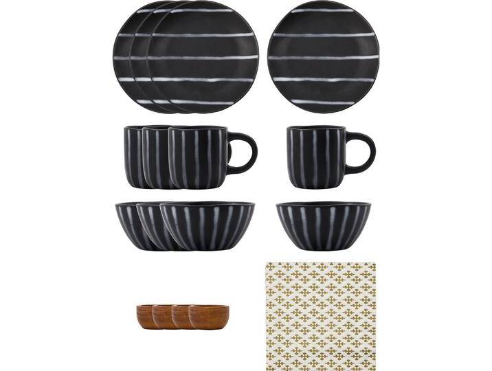 House Doctor, Serviergeschirr, Brunch kit, HDLine, BlackBrown House Doctor, Serviergeschirr, Brunch kit, HDLine, BlackBrown von House-Doctor