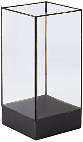 House Doctor 203990382 Vitrine, Plant, Schwarze Antike, l: 21 cm, w: 21 cm, h: 45 cm von House Doctor