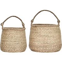 House Doctor - Cesta Aufbewahrungskorb L, Seegras natur (2er-Set) von House Doctor