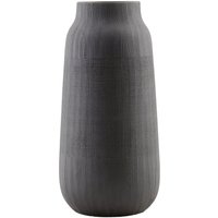 House Doctor - Groove Vase, Ø 16 x H 35 cm, schwarz von House Doctor