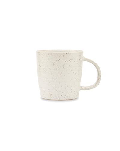 House Doctor Große Tasse aus Steingut Pion Weiß | Steinguttasse für Tee, Kaffee & Kakao | Dänisches Design im Scandi-Style von House Doctor