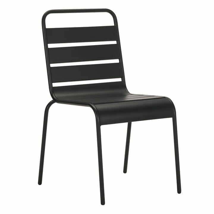 House Doctor Helo Outdoor Stuhl Gartenstuhl Terrassenstuhl Balkonstuhl Schwarz B-Ware von House Doctor