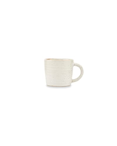 House Doctor Kleine Tasse Pion Weiß | Espressotasse aus Steingut | Dänisches Design im Scandi-Style, Small von House Doctor