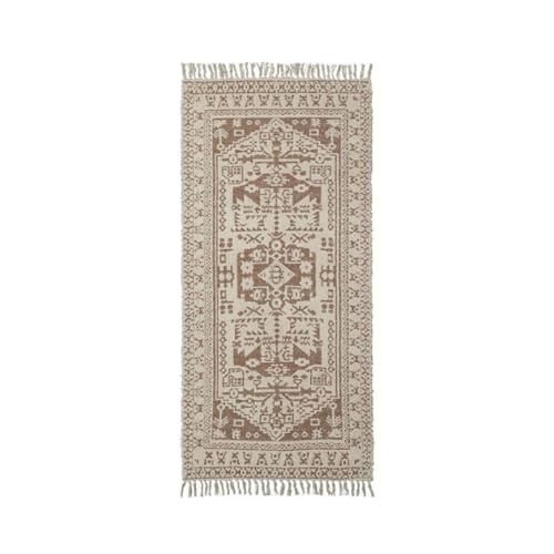 House Doctor Teppich, Wowe, Beige, Baumwolle, l: 200 cm, w: 90 cm, h: 2 cm von House Doctor