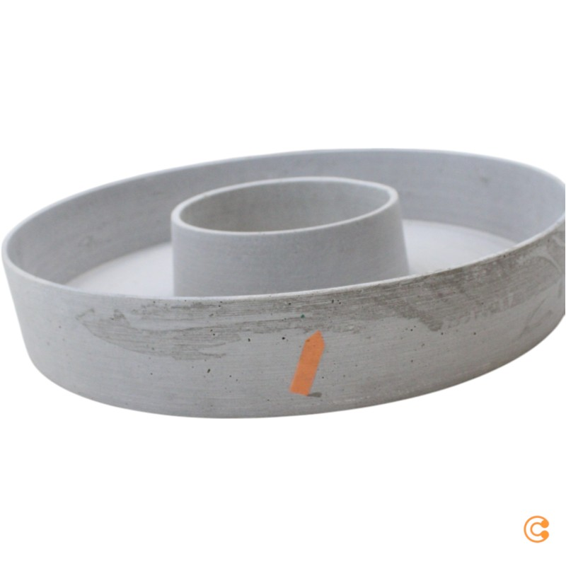 House Doctor The Ring Kerzenhalter Kerzenständer ø 45 Cm Grau Siehe Text/Foto B-Ware von House Doctor