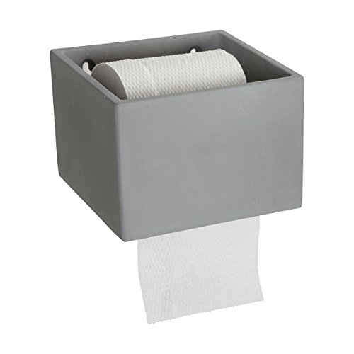 House Doctor Toilettenpapierhalter, Baumwolle, Polyester, Kunstseide, Zement, 14,7 x15x10 von House Doctor