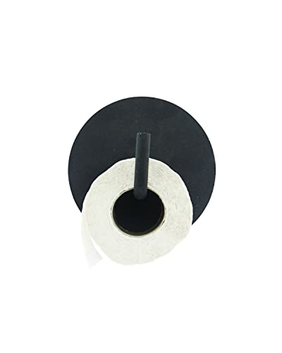 House Doctor Toilettpapierhalter, Text, Schwarz, Dm: 13 cm, l: 12,5 cm, Je0180 von House Doctor