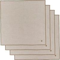 House Doctor - Twinkle Servietten, 40 x 40 cm, taupe (4er-Set) von House Doctor