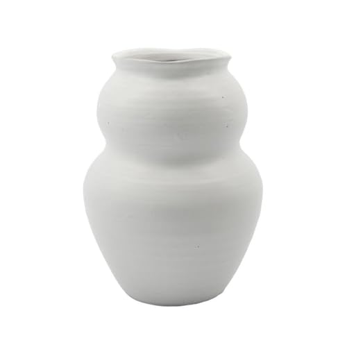 House Doctor Vase, Juno, Weiß, Product Size:h: 22.5 cm, Dia: 17 cm, 205420080 von House Doctor