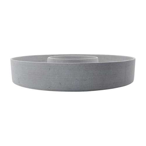 House Doctor [W0724] [W0724] Kerzenständer, HDThe Ring, Grau, h: 8 cm, Dia: 45 cm von House Doctor