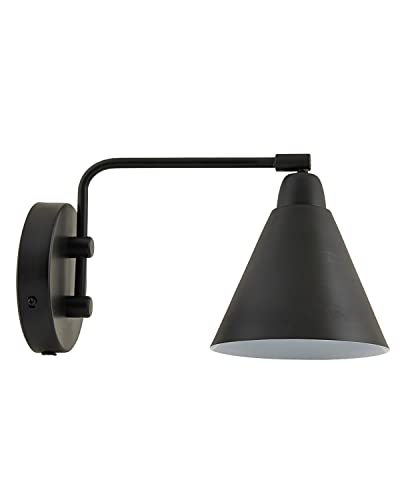 House Doctor Wandlampe Schwarz | Zeitlose Wandlampe Innen mit Schalter | Wandleuchte mit Schalter in elegantem Design | Lampe mit Schalter für Schlafzimmer oder Wohnzimmer von House Doctor