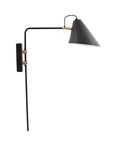 House Doctor - edle Design Wandlampe Club schwarz/weiß, Cl0800, ø 20 cm - h 54 x l 22 cm von House Doctor