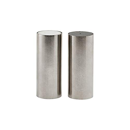 Salz und Pfeffer, Tall, Gebürstetes Silber-Finish, h: 8 cm, dia: 3 cm, Set mit 2 Stück von House Doctor