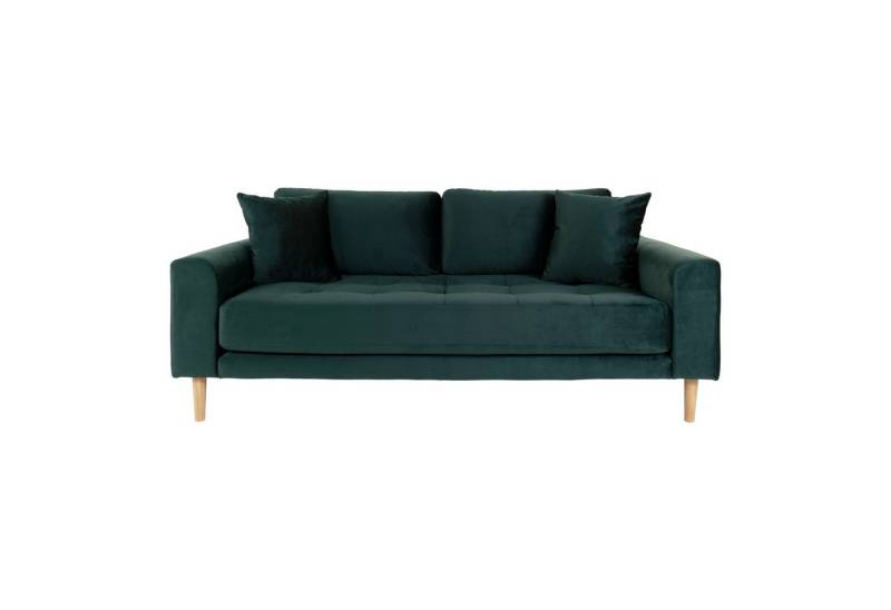 House Nordic 2,5-Sitzer in Grün, Velour - 180x76x93cm (BxHxT) von House Nordic