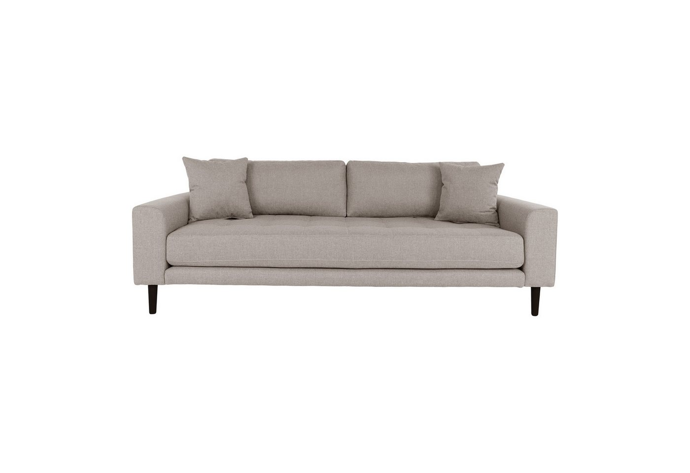 House Nordic 3-Sitzer in Grau, Stoff - 210x76x93cm (BxHxT) von House Nordic