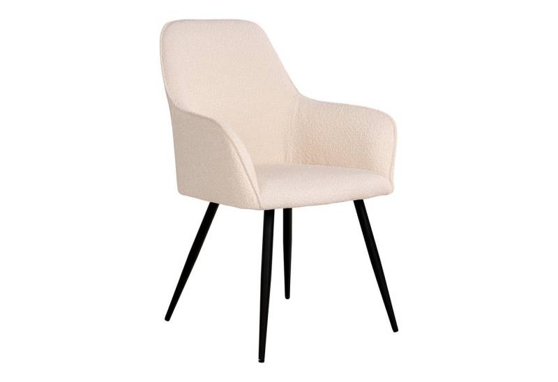 House Nordic Armlehnstuhl (2er-Set) in Creme, Stoff - 57x87x65cm (BxHxT) (2er-Set) von House Nordic