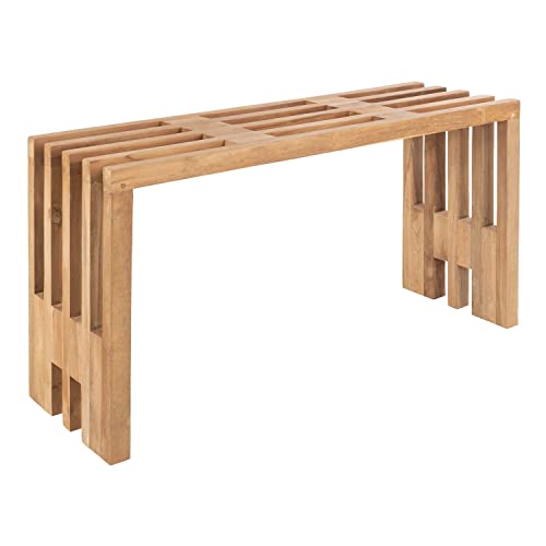 House Nordic Bank Benidorm Teak Holz 90 cm Holzbank Gartenbank Sitzbank von House Nordic