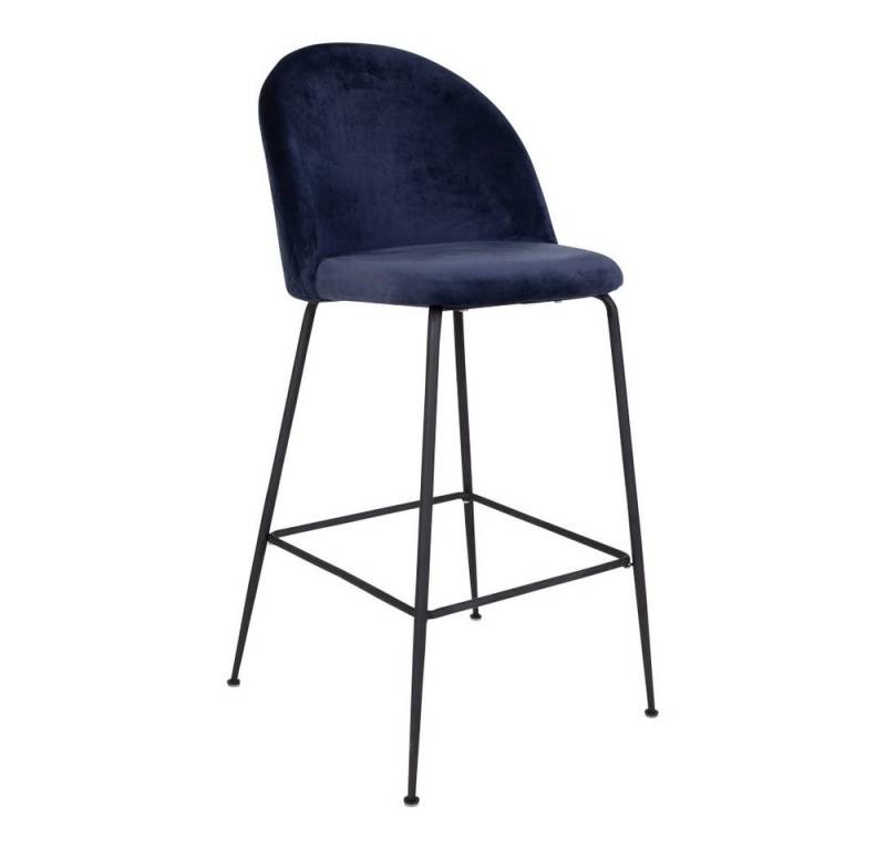 House Nordic Barhocker (2er-Set) in Blau, Velour - 55x108x60cm (BxHxT) (2er-Set) von House Nordic