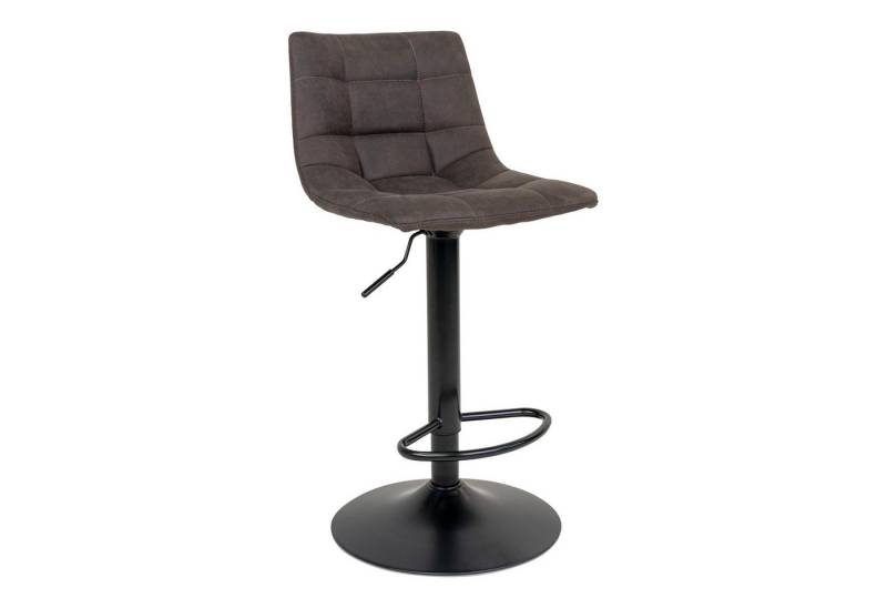 House Nordic Barhocker (2er-Set) in Grau, Vintagelederoptik - 43x108x43 (BxHxT) (2er-Set) von House Nordic