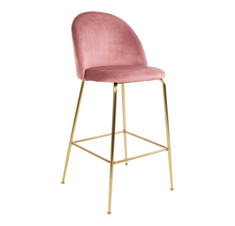 House Nordic Barhocker (2er-Set) in Rosa, Velour - 55x108x60cm (BxHxT) (2er-Set) von House Nordic
