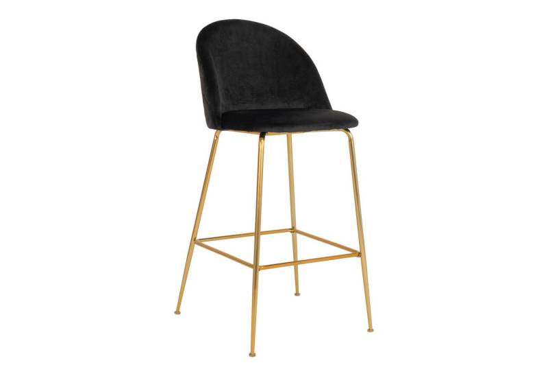 House Nordic Barhocker (2er-Set) in Schwarz, Velour - 55x108x60cm (BxHxT) (2er-Set) von House Nordic