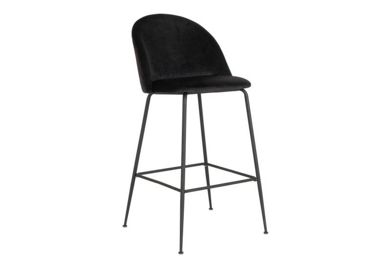 House Nordic Barhocker (2er-Set) in Schwarz, Velour - 55x108x60cm (BxHxT) (2er-Set) von House Nordic