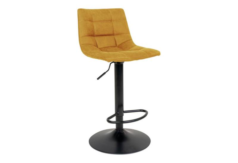 House Nordic Barhocker (2er-Set) in Senfgelb, Velour - 43x108x43cm (BxHxT) (2er-Set) von House Nordic