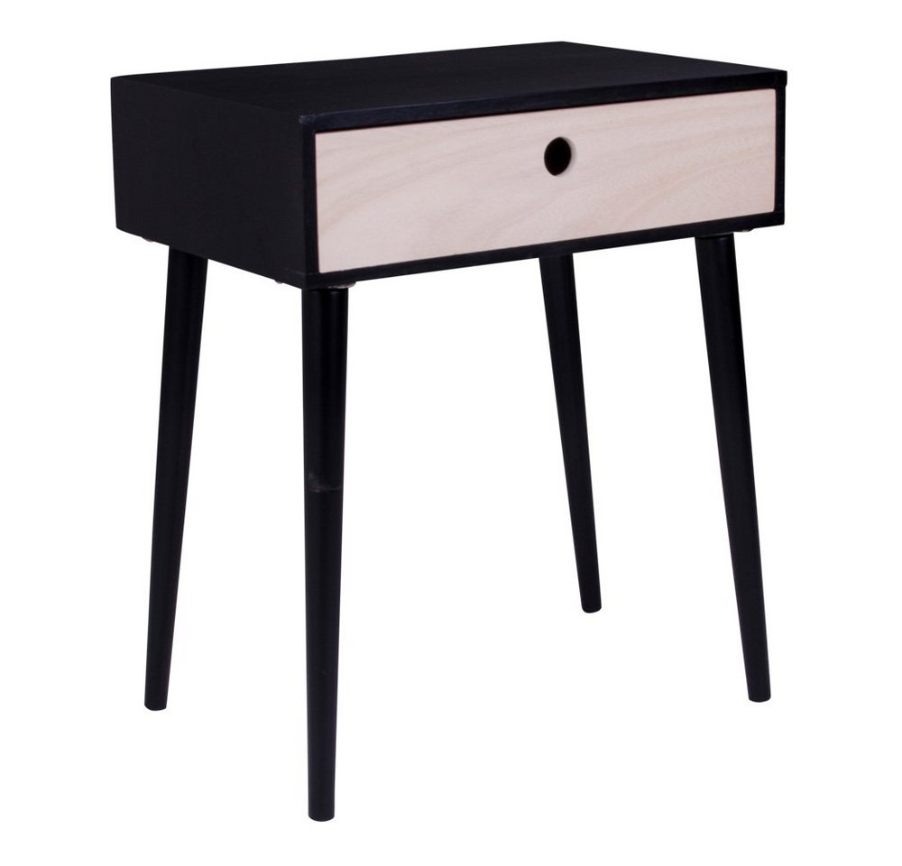 House Nordic Beistelltisch House Nordic Nachtschrank PARMA Schwarz 1 Schublade House Nordic Beistelltisch House Nordic Nachtschrank PARMA Schwarz 1 Schublade von House Nordic