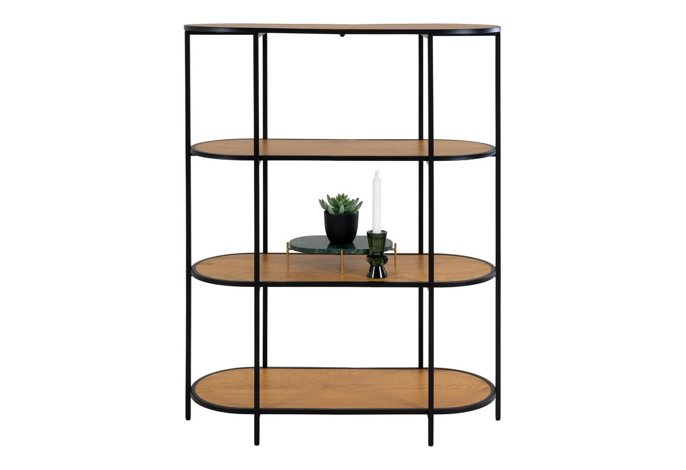 House Nordic Bücherregal Vita, in Natur, Melamin - 85x111x36cm (BxHxT) von House Nordic