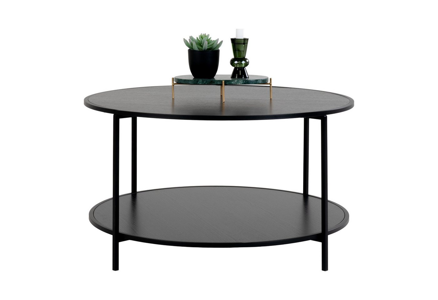 House Nordic Couchtisch Vita, in Schwarz, Melamin - 80x45x80cm (BxHxT) von House Nordic