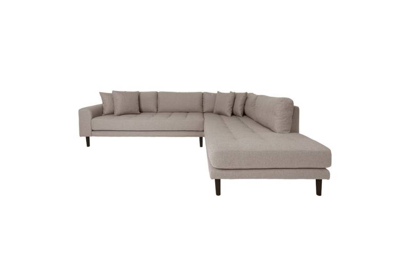 House Nordic Ecksofa Lido, in Stein, Stoff - 257x76x220cm (BxHxT) von House Nordic