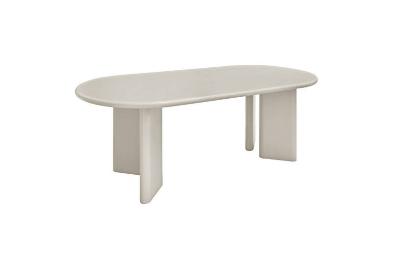 House Nordic Esstisch ovale Form, in Beige-grau, MDF - 100x75x220cm (BxHxT) von House Nordic