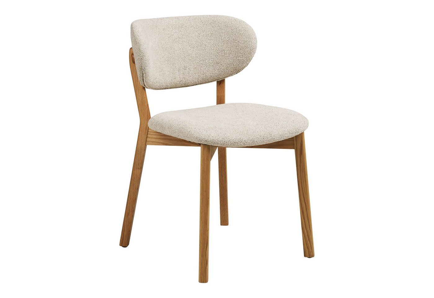 House Nordic Esszimmerstuhl (2er-Set) in Natur / Beige - 52x82x59 (BxHxT) (2er-Set) von House Nordic