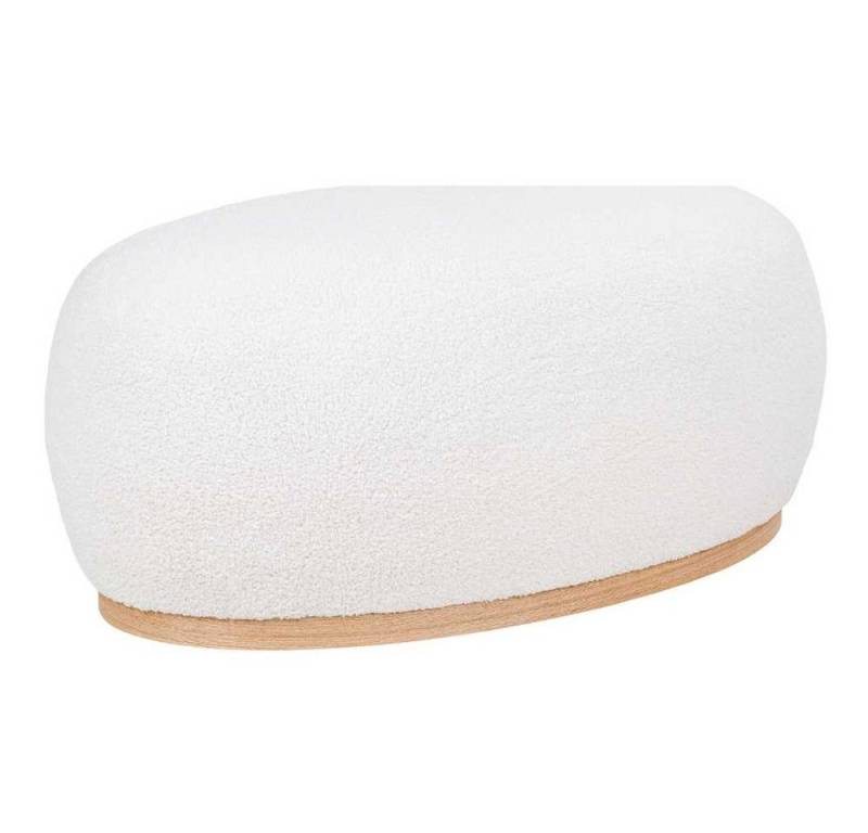 House Nordic Hocker House Nordic Pouf MANHATTAN Weiß Bouclé Oval 88x54 cm von House Nordic
