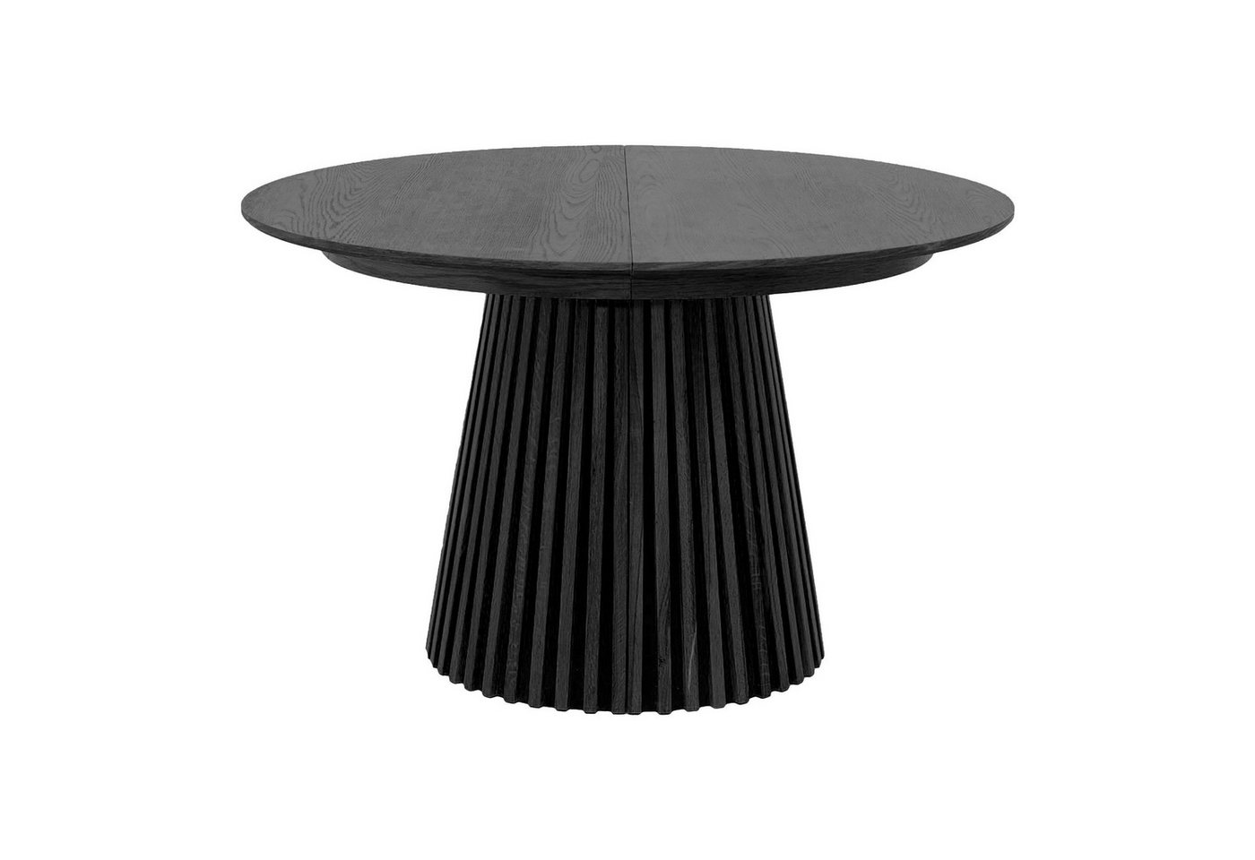 House Nordic Kulissen-Esstisch ausziehbar 160/200 cm, Eichenfurnier schwarz - 75x120cm (HxD) von House Nordic