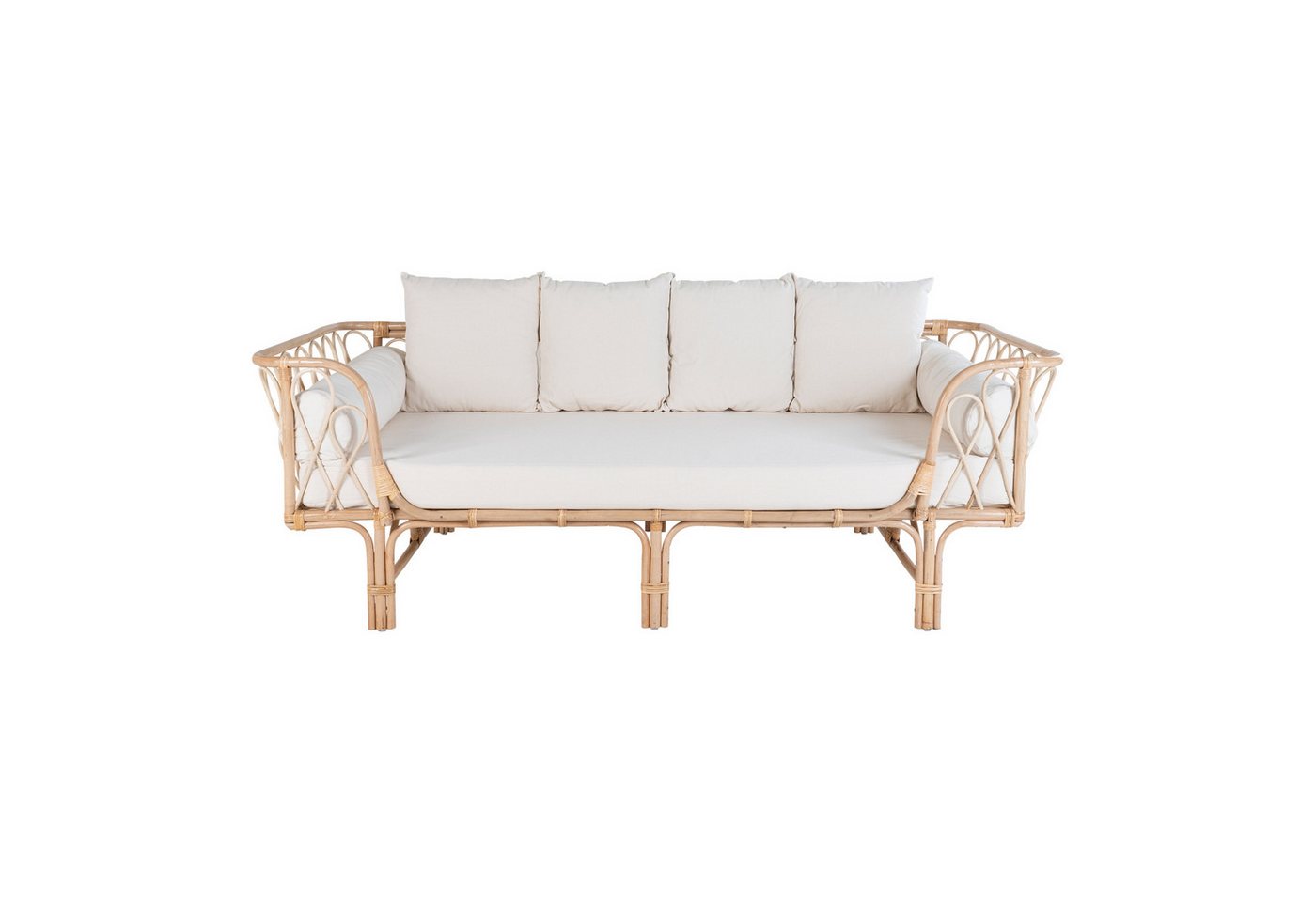 House Nordic Loungesofa Montella, in Natur, Rattan - 100x76x200cm (BxHxT) von House Nordic