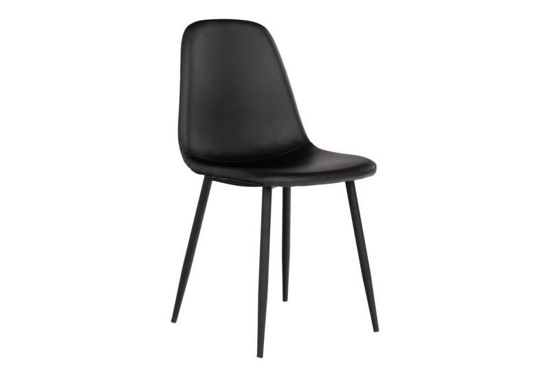 House Nordic Polsterstuhl (2er-Set) in Schwarz - 47x88x50 (BxHxT) (2er-Set) von House Nordic