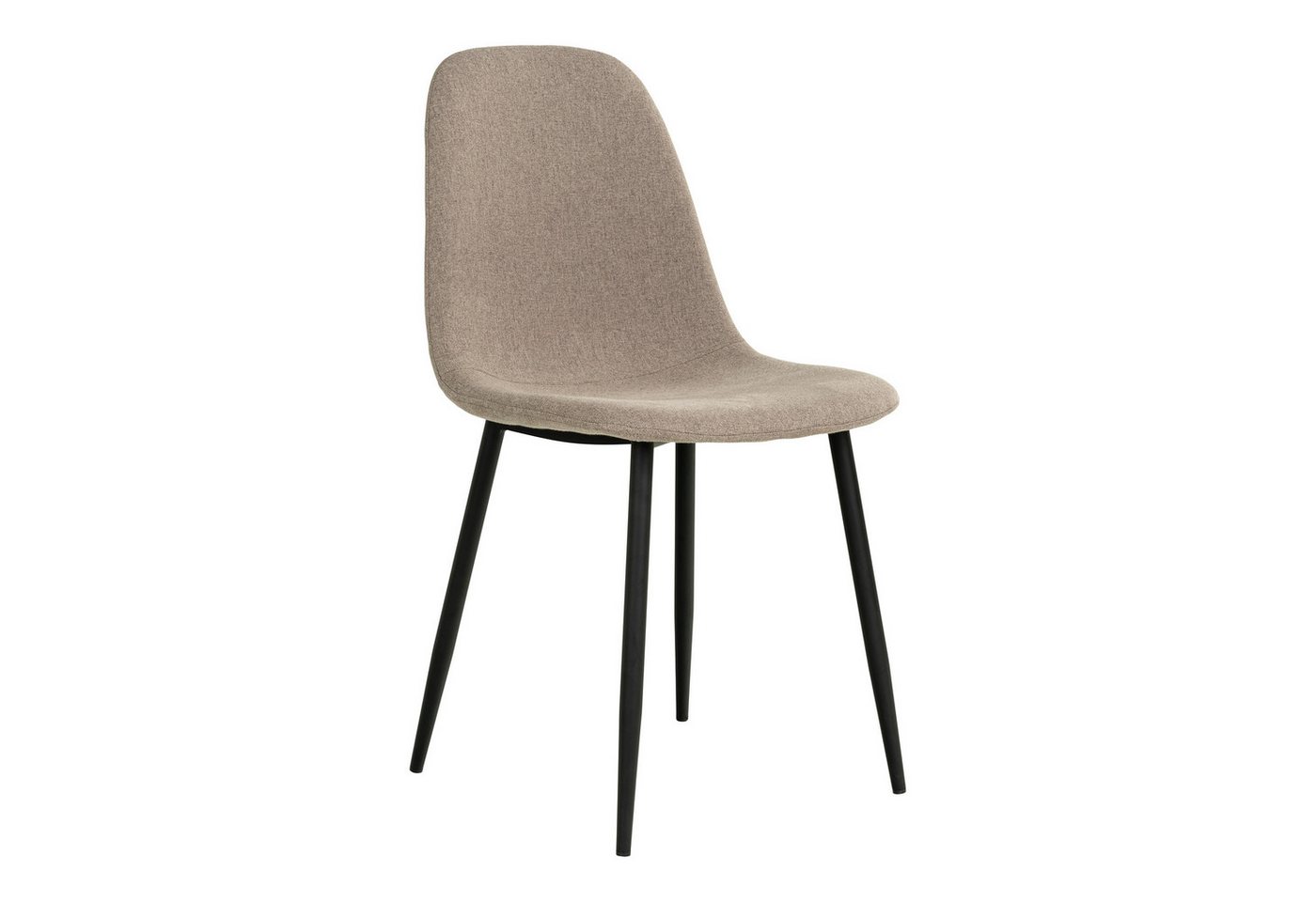 House Nordic Polsterstuhl (2er-Set) in Stein, Glattlederoptik - 47x88x50 (BxHxT) (2er-Set) von House Nordic