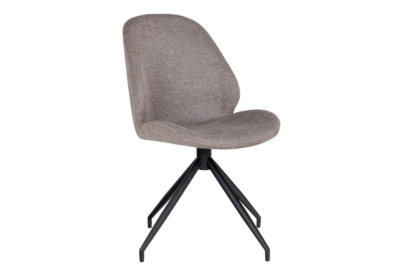 House Nordic Polsterstuhl (2er-Set) in Stein, Stoff - 50x88x60cm (BxHxT) (2er-Set) von House Nordic