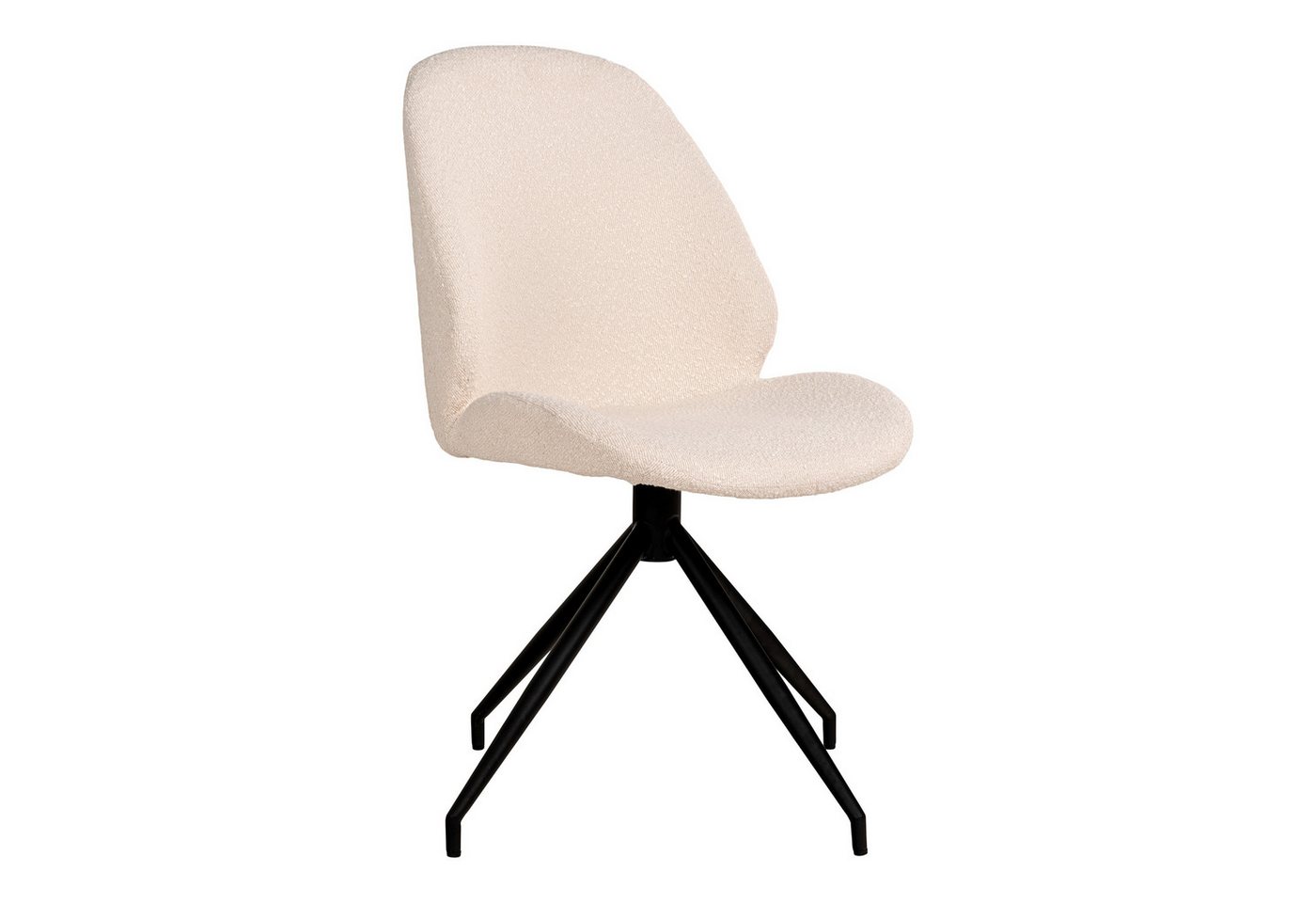 House Nordic Polsterstuhl (2er-Set) in Weiss, Stoff - 50x88x60cm (BxHxT) (2er-Set) von House Nordic