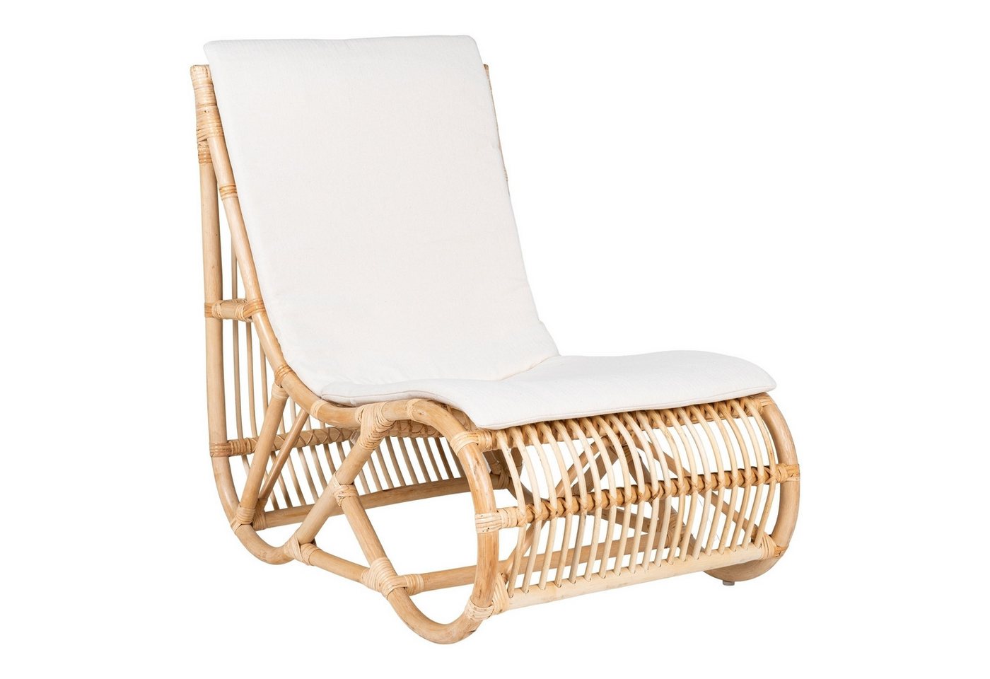 House Nordic Relaxsessel Valencia, in Natur, Rattan - 60x84x90cm (BxHxT) von House Nordic