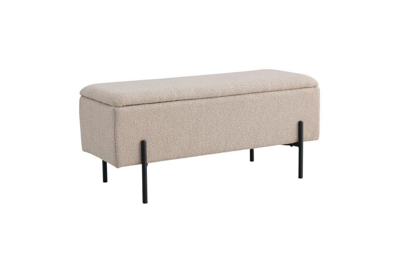 House Nordic Sitzbank WATFORD, Beige, Boucléstoff, mit Stauraum, B 95 x H 43 x T 37 cm House Nordic Sitzbank WATFORD, Beige, Boucléstoff, mit Stauraum, B 95 x H 43 x T 37 cm von House Nordic