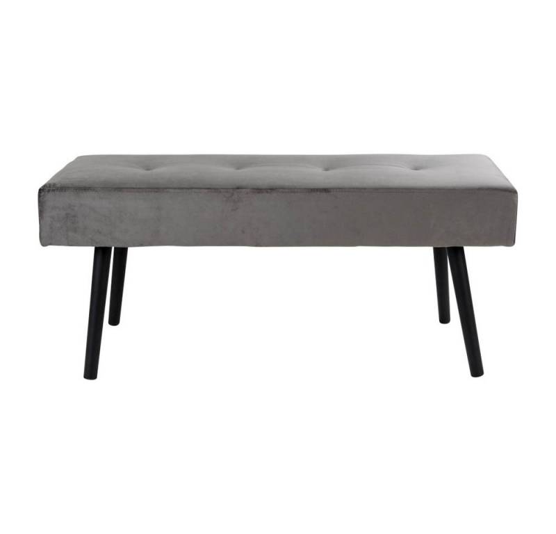 House Nordic Sitzbank in Grau, Velour - 100x44x35cm (BxHxT) von House Nordic